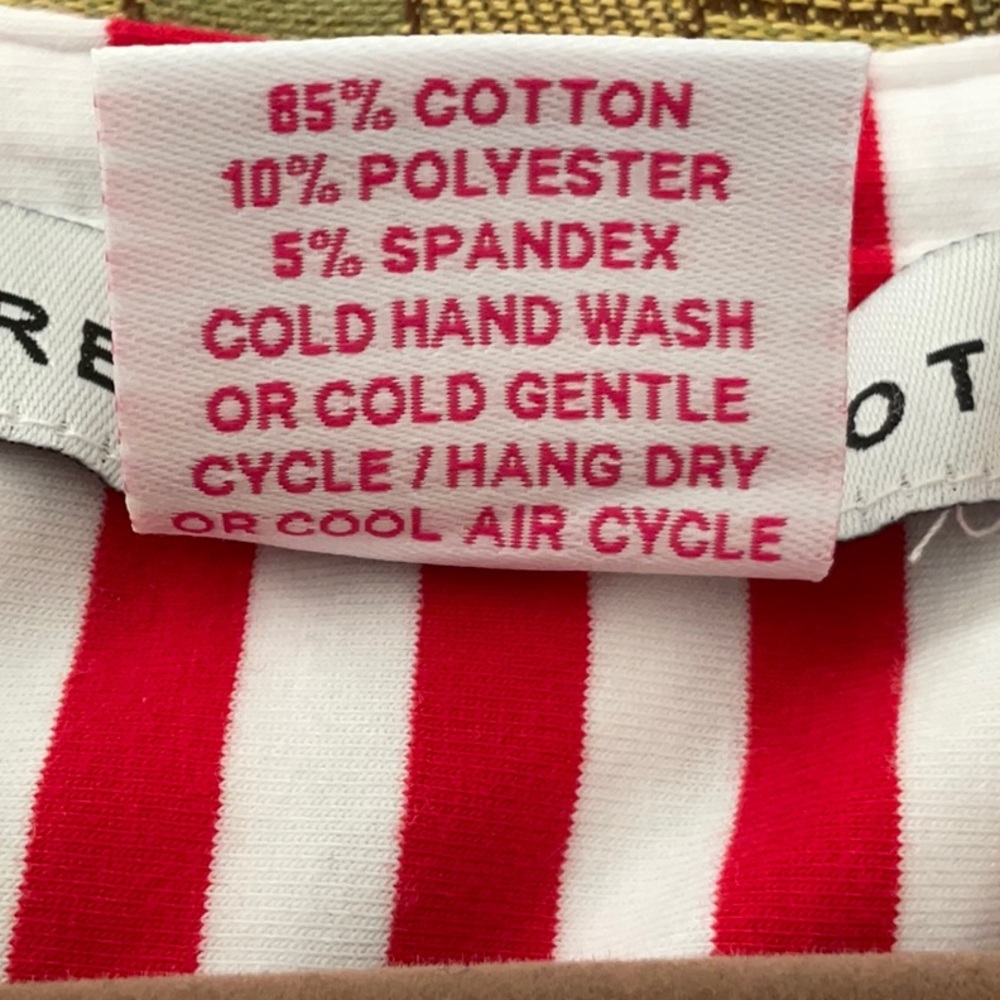 Gretchen Scott Blue, White and Red Classic Coastal Striped Tunic Size L Nautical - Picture 10 of 10
